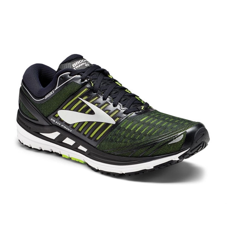 brooks Men\'s Transcend 5 Black / Nightlife / Silver