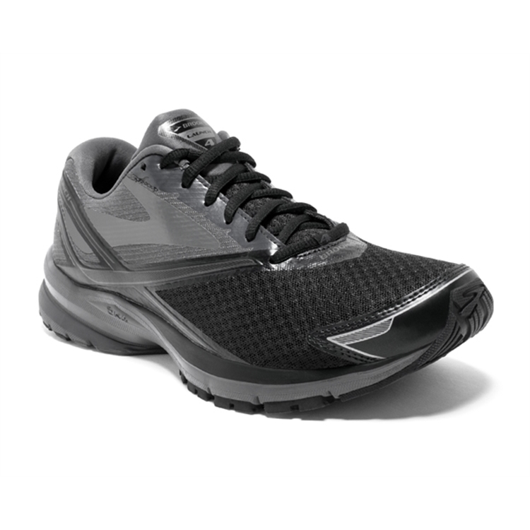 brooks Men\'s Launch 4 Black / Anthracite / Silver