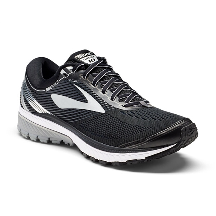 brooks Men\'s Ghost 10 Black / Silver / Ebony