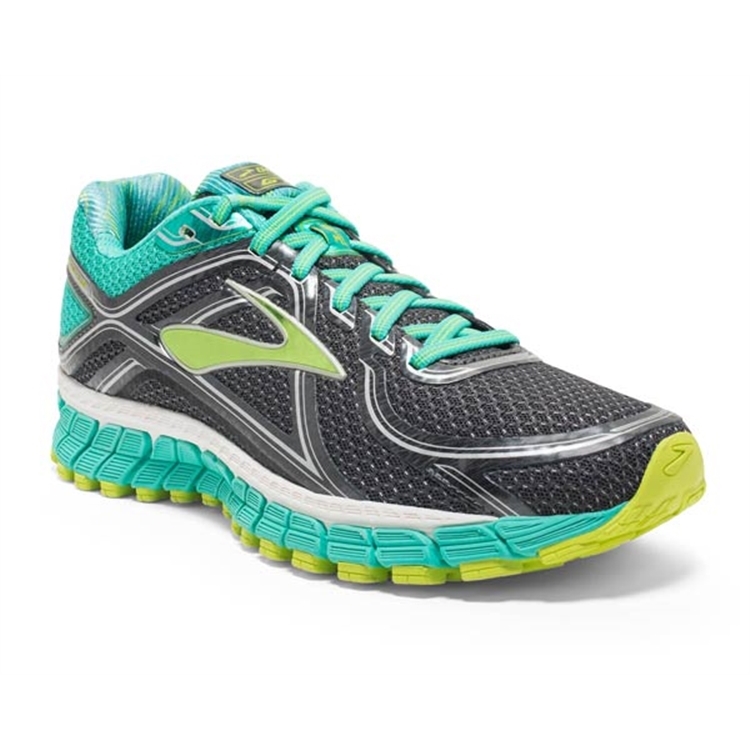 brooks Women's Adrenaline GTS 16 Aqua Green / Lime Punch