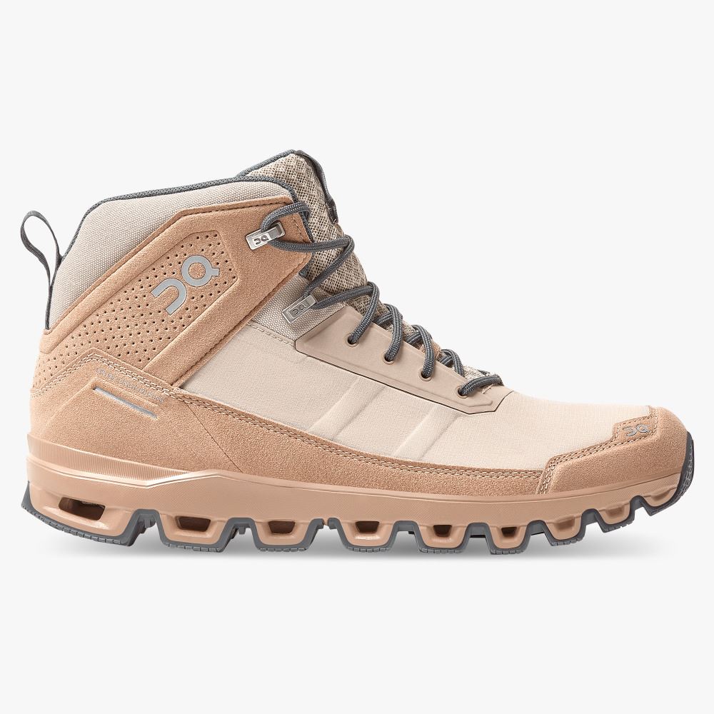 On Cloudridge: ultralight, high-comfort hiking boot - Sand | Rock