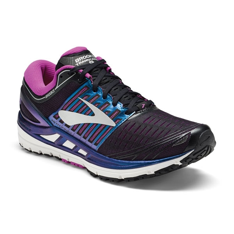 brooks Women\'s Transcend 5 Black / Purple / Multi