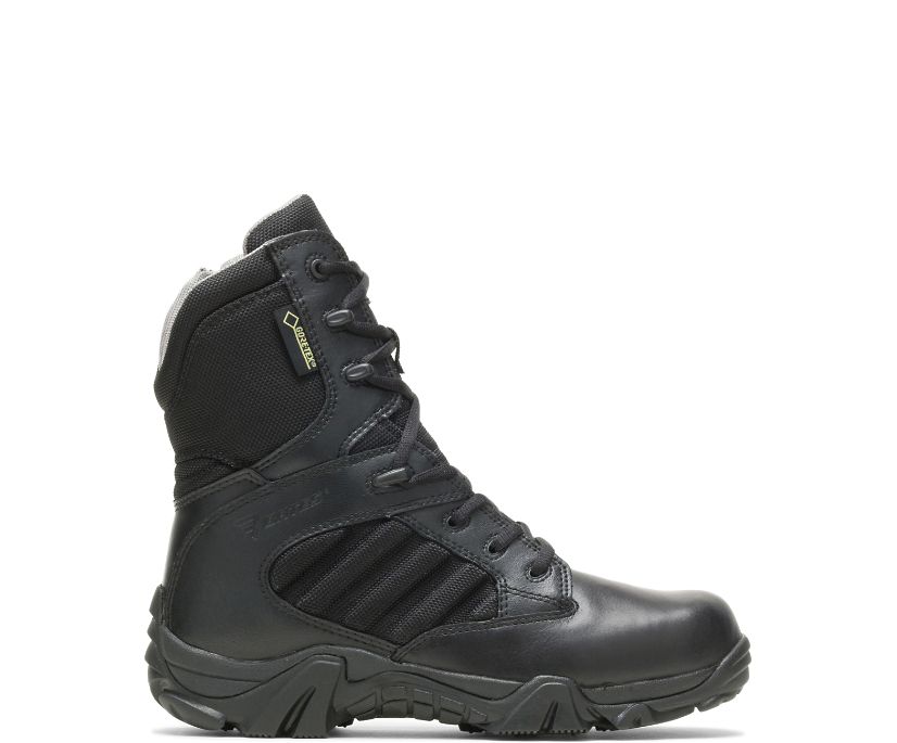 BATES BOOTS | WOMEN\'S GX-8 SIDE ZIP BOOT WITH GORE-TEX-BLACK