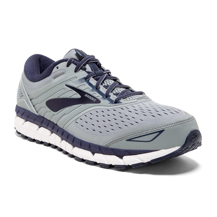 brooks Men's Beast 18 Grey / Navy / White