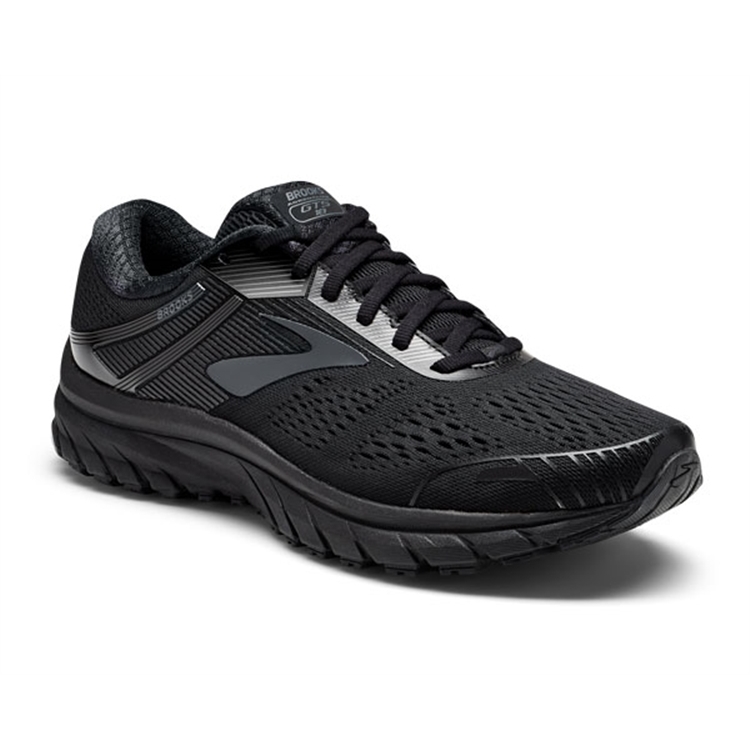 brooks Men's Adrenaline GTS 18 Black / Black