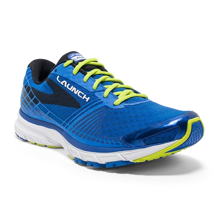 brooks Men's Launch 3 Brooks Blue / Lime Punch / Black