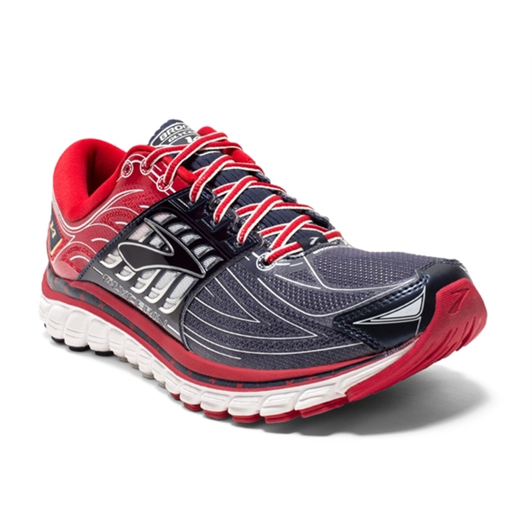 brooks Men's Glycerin 14 Peacoat Navy / True Red