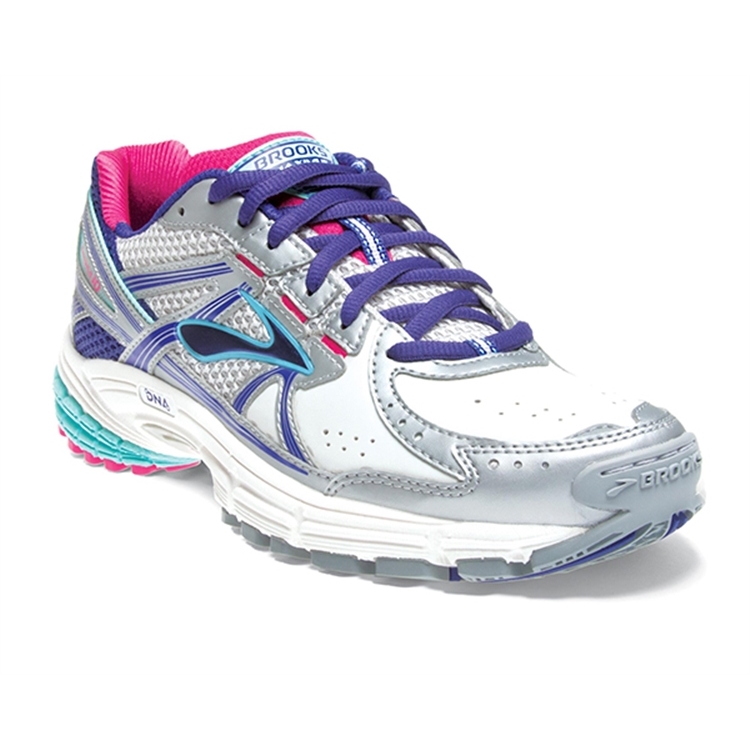 brooks Women\'s Maximus XT 10 Leather White / Spectrum Blue / Purple