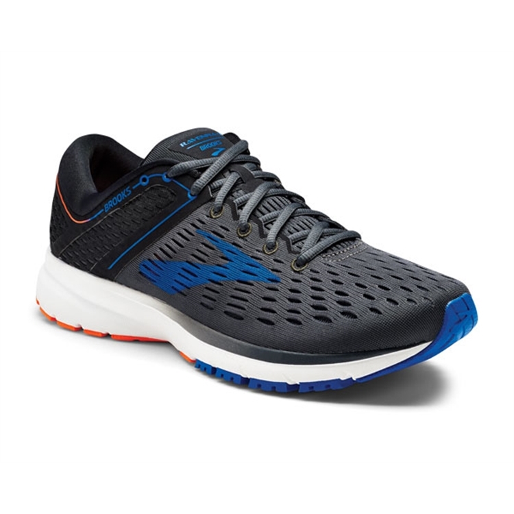 brooks Men's Ravenna 9 Ebony / Blue / Orange