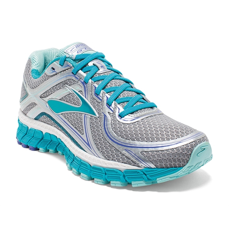 brooks Women\'s Adrenaline GTS 16 Silver / Bluebird / Blue Tint