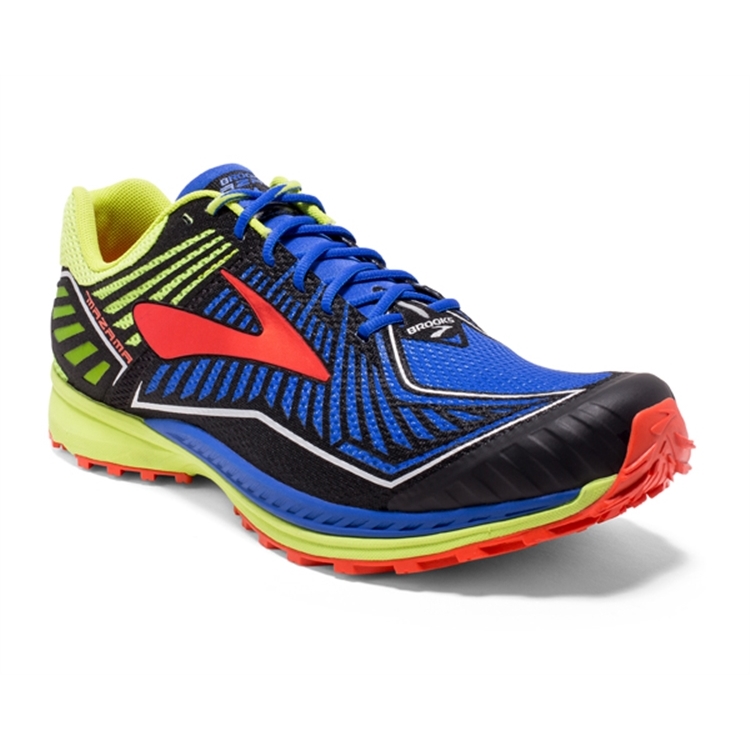 brooks Men\'s Mazama Blue / Lime / Cherry