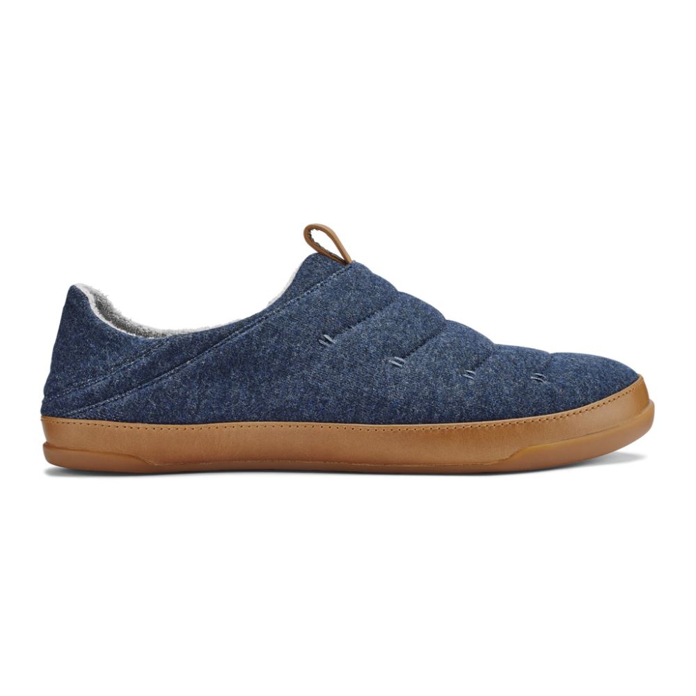 Mahana Men's Jersey Slippers - Trench Blue