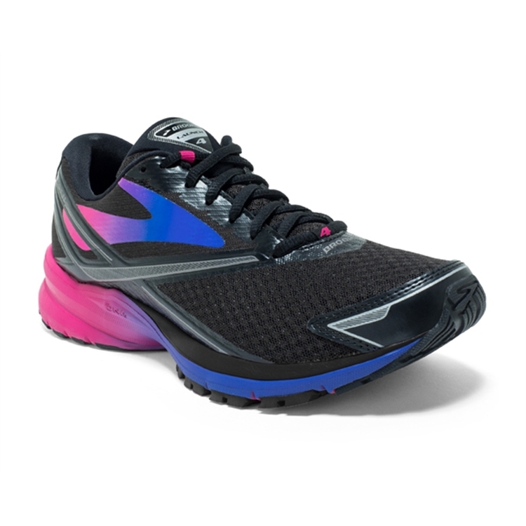 brooks Women\'s Launch 4 Black / Purple / Blue