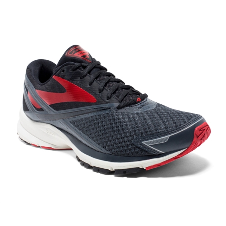 brooks Men\'s Launch 4 Anthracite / Black / Red