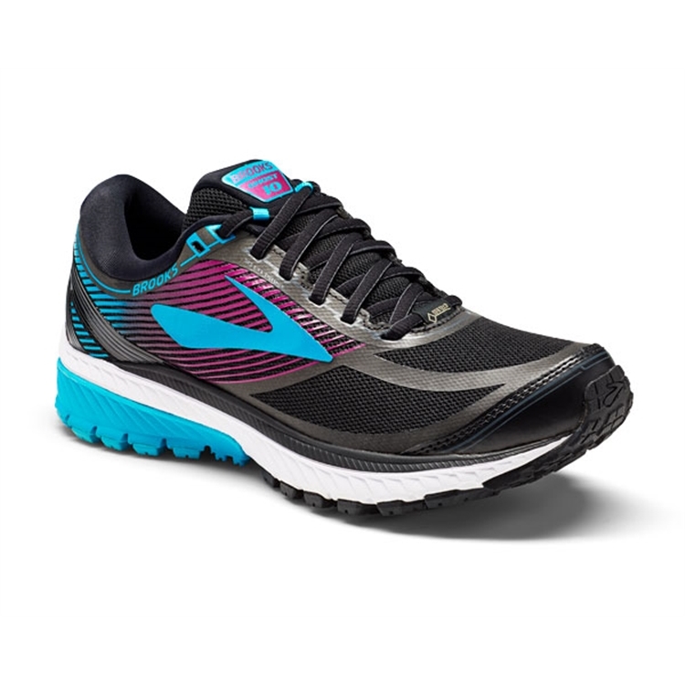 brooks Women\'s Ghost 10 GTX Black / Blue / Hollyhock