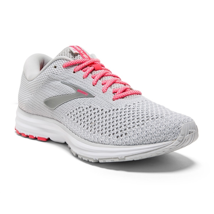 brooks Women\'s Revel 2 Grey / White / Pink