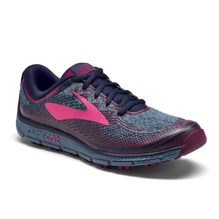 brooks Women's PureGrit 6 Navy / Plum / Pink