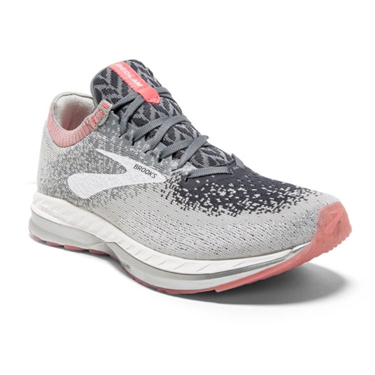 brooks Women\'s Bedlam Grey / Coral / White