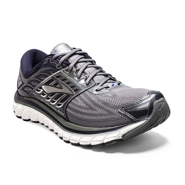 brooks Men's Glycerin 14 Grey / Silver / Navy