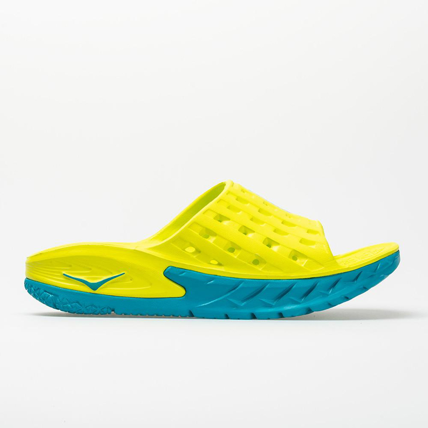 Hoka One One Ora Recovery Slide Men\'s Caribbean Sea/Primrose Cheap sales