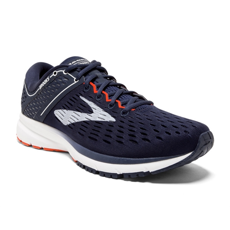 brooks Men\'s Ravenna 9 Navy / White / Orange