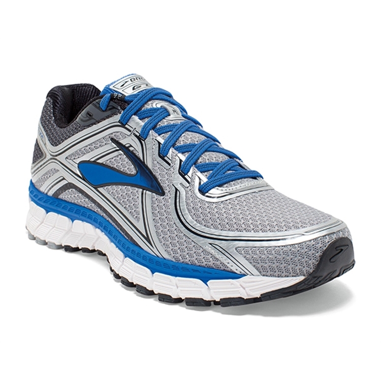 brooks Men's Adrenaline GTS 16 Silver / Electric Brooks Blue / Black