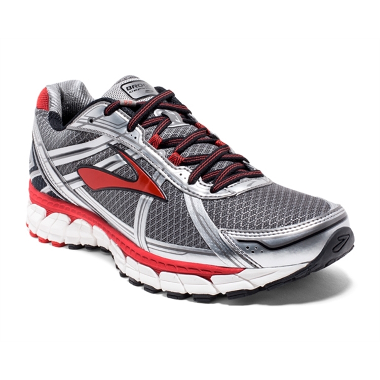 brooks Men\'s Defyance 9 Charcoal / Silver / Red