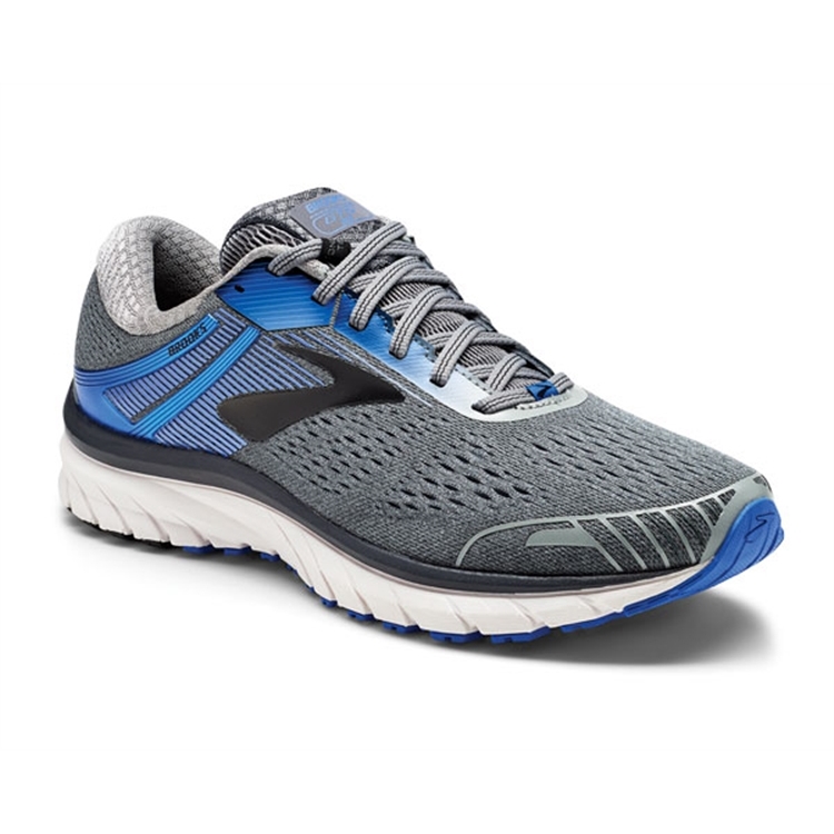 brooks Men\'s Adrenaline GTS 18 Grey / Blue / Black